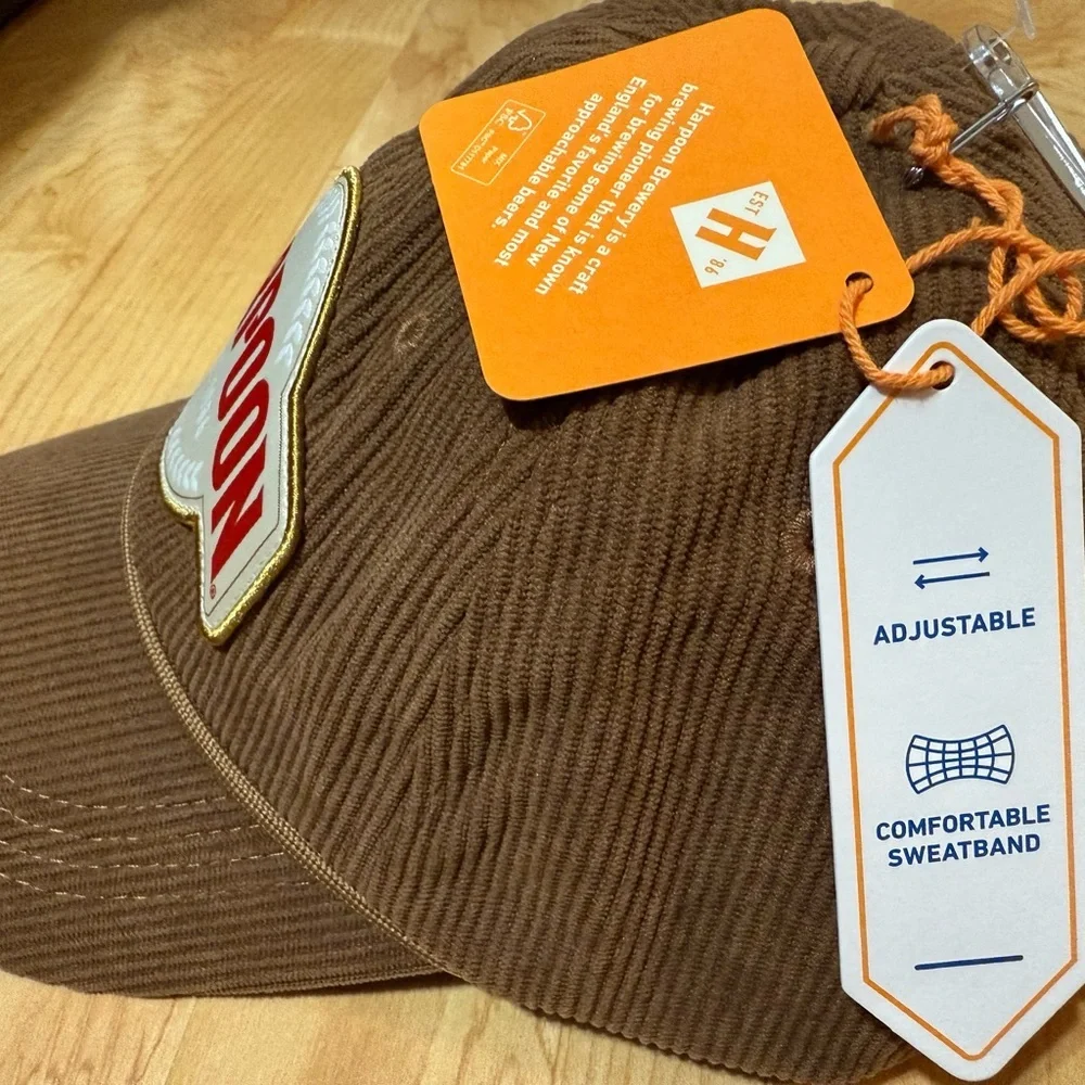 Harpoon brewery Brown Corduroy Hat OS - Picture 3 of 9